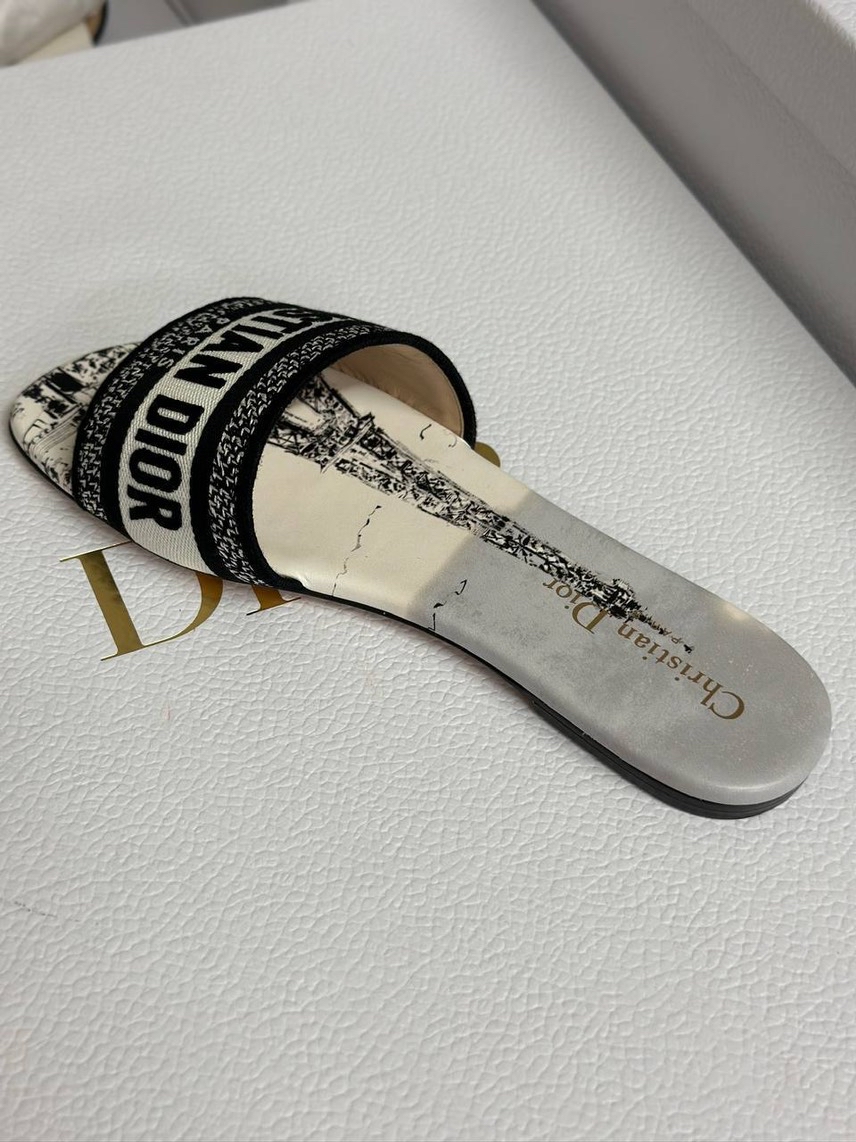 DIOR Slides side view - Women's luxury Shoes