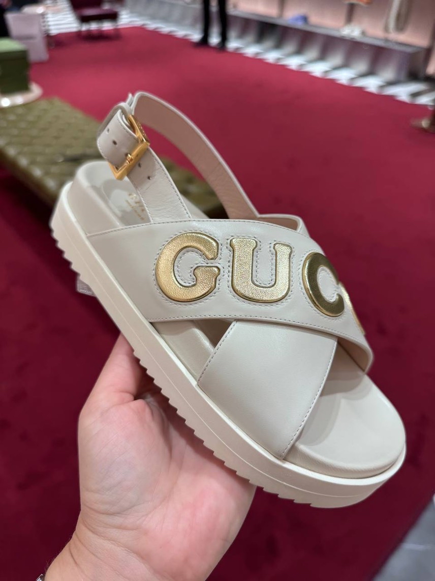 GUCCI Sandals side view - Women's luxury Shoes