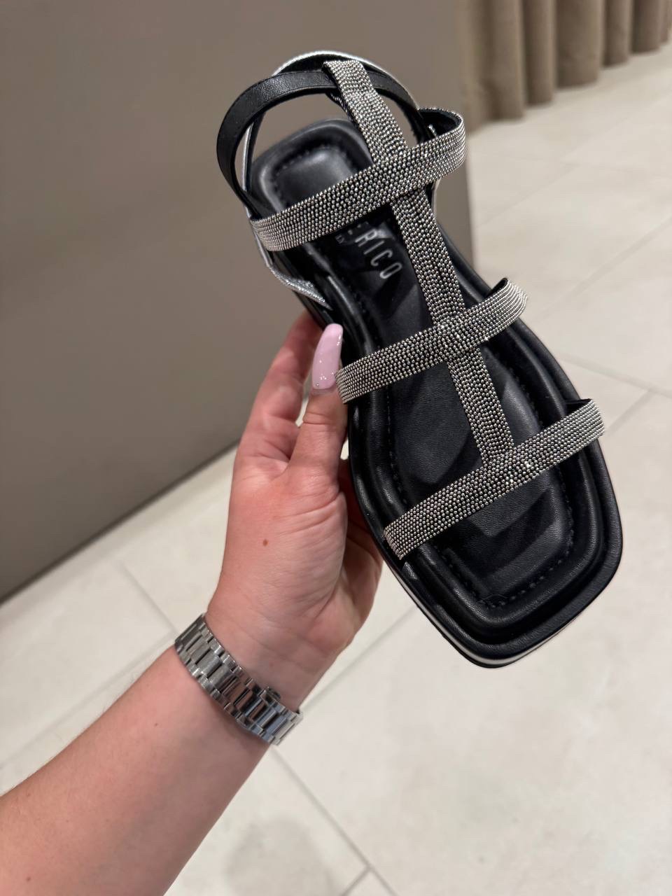 PESERICO Sandals side view - Women's luxury Shoes