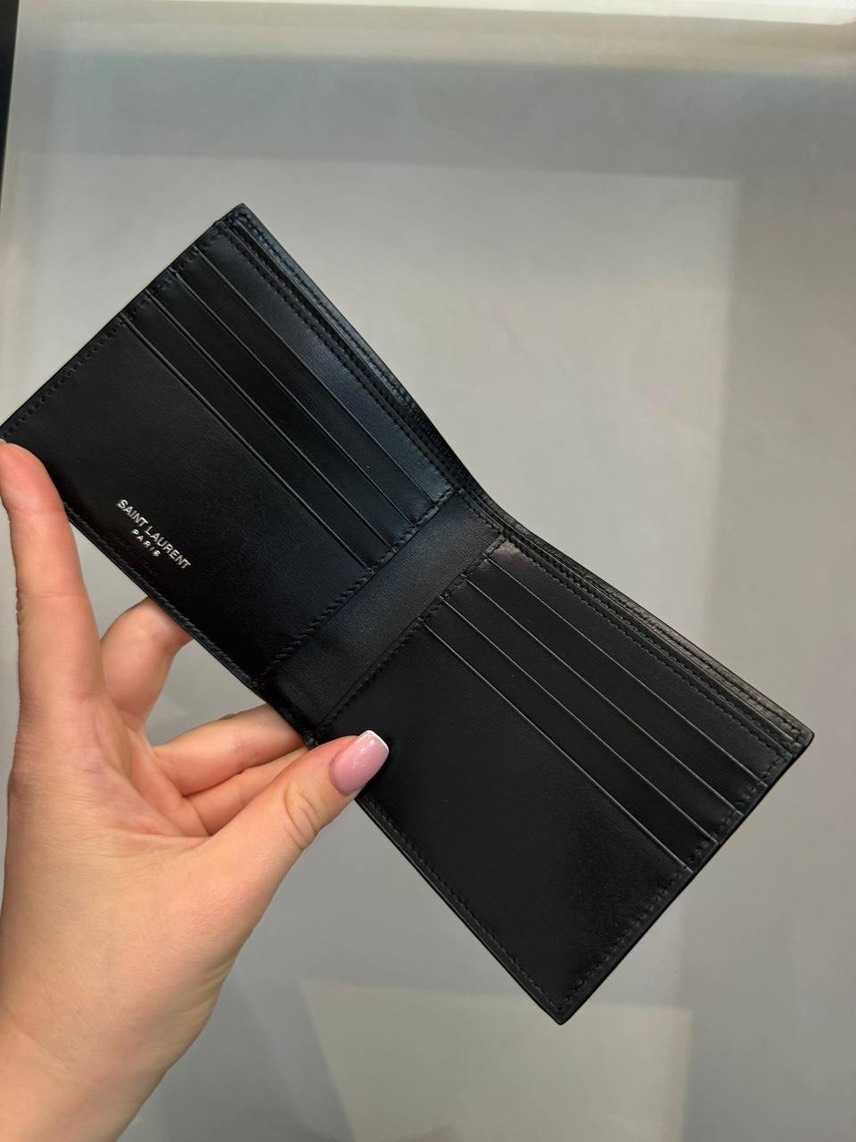 YVES SAINT LAURENT Wallets and small leather goods side view - Men's luxury Accessories