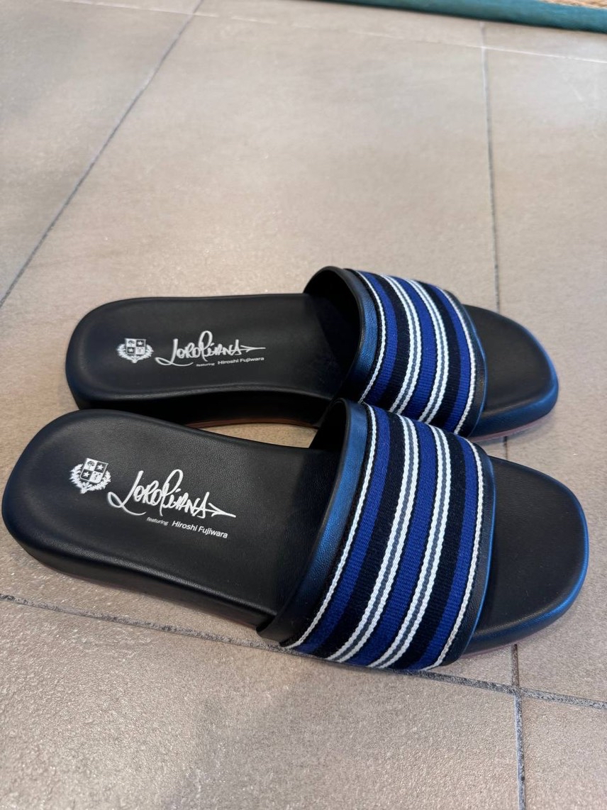 LORO PIANA Slides side view - Women's luxury Shoes