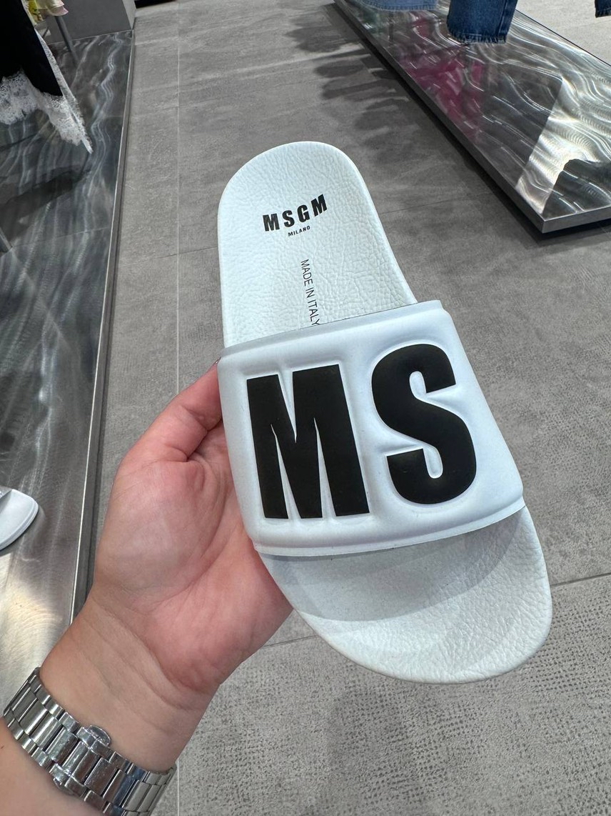 MSGM Slides side view - Women's luxury Shoes