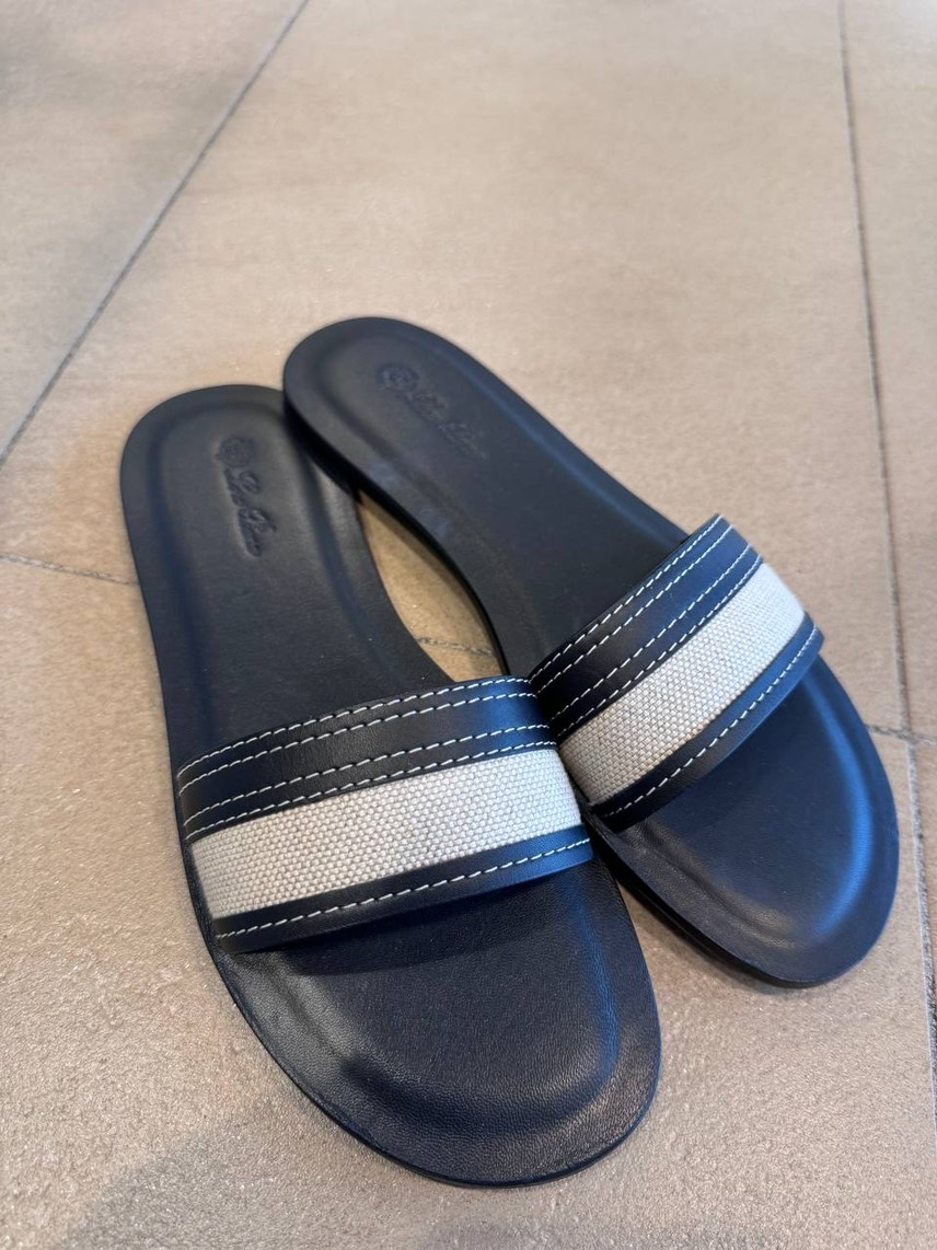 LORO PIANA Slides front view - Women's luxury Shoes