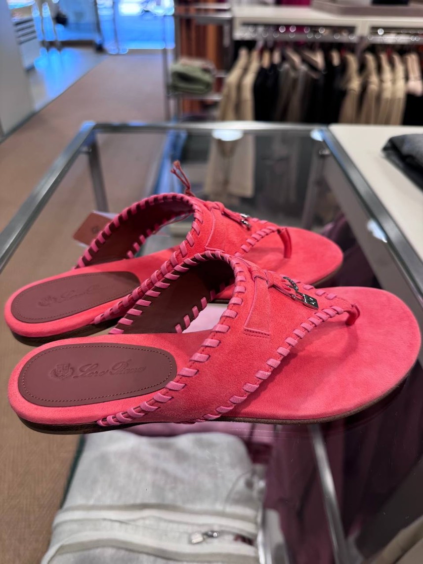 LORO PIANA Slides front view - Women's luxury Shoes