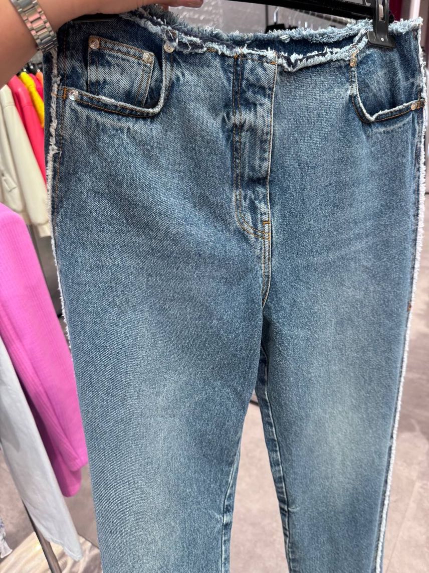 MSGM Denim side view - Women's luxury Clothes