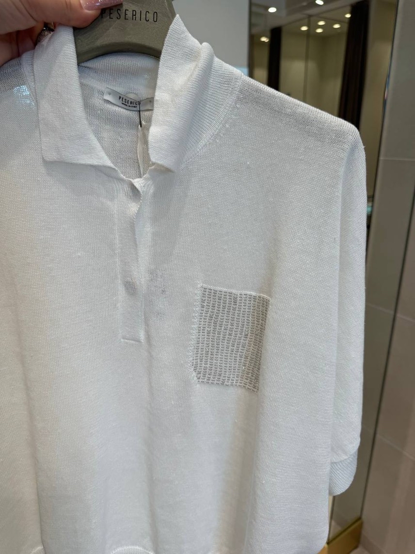PESERICO T-shirt and Polo side view - Women's luxury Clothes