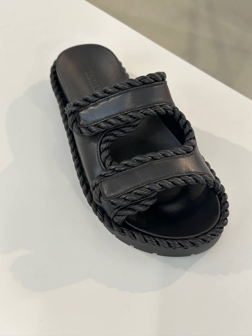 BOTTEGA VENETA Slides front view - Women's luxury Shoes