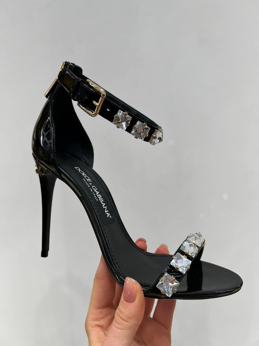 DOLCE & GABBANA Sandals side view - Women's luxury Shoes