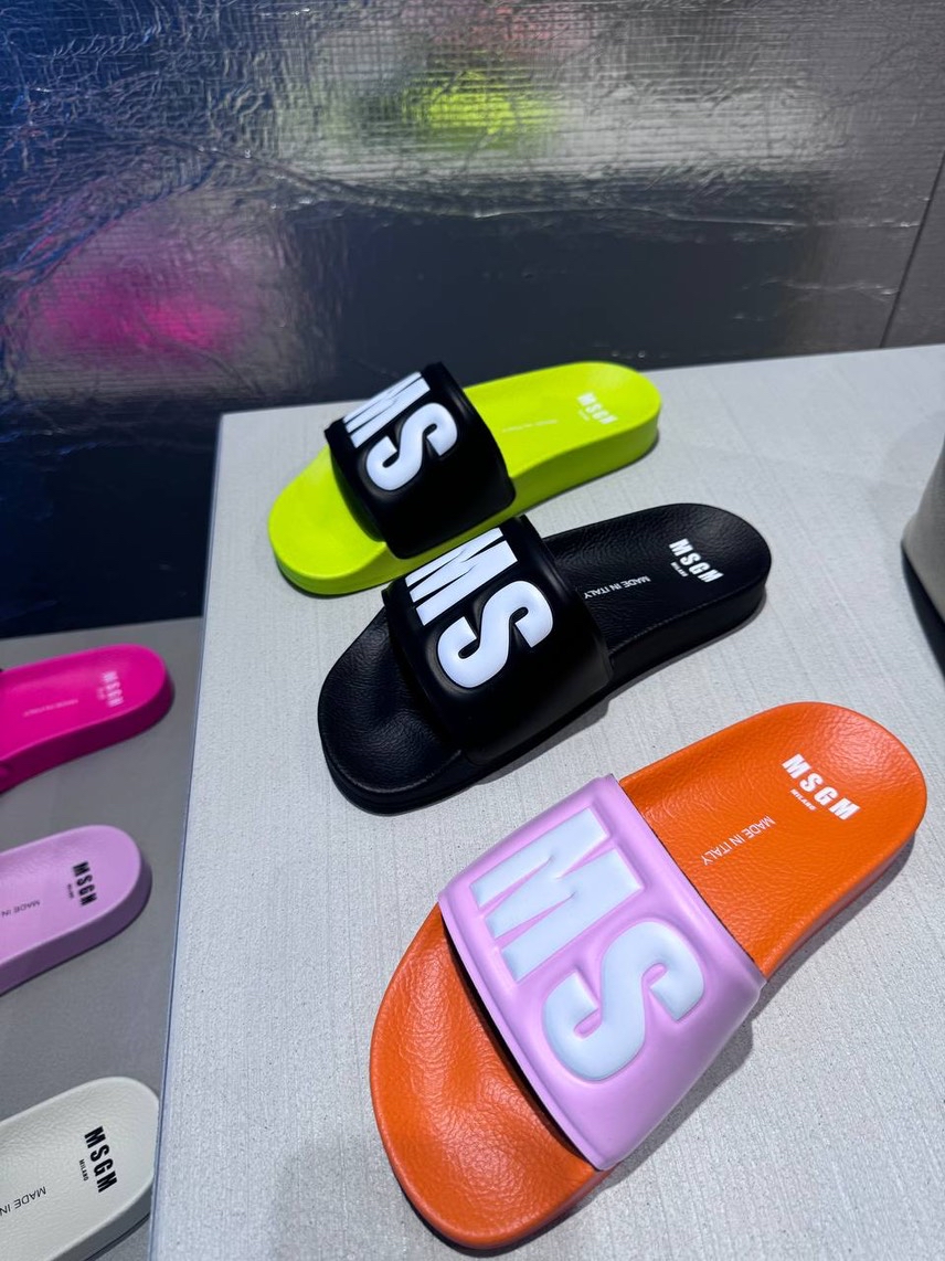 MSGM Slides side view - Women's luxury Shoes