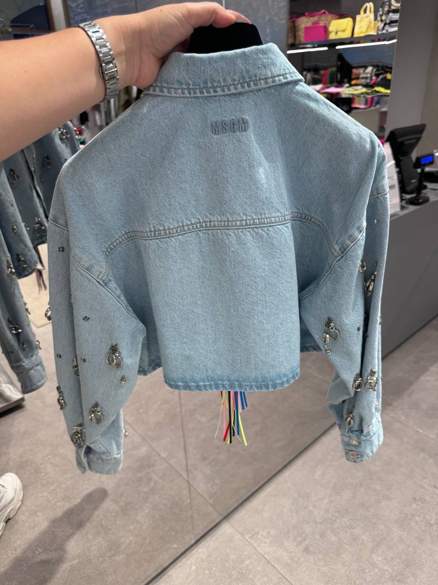 MSGM Denim side view - Women's luxury Clothes