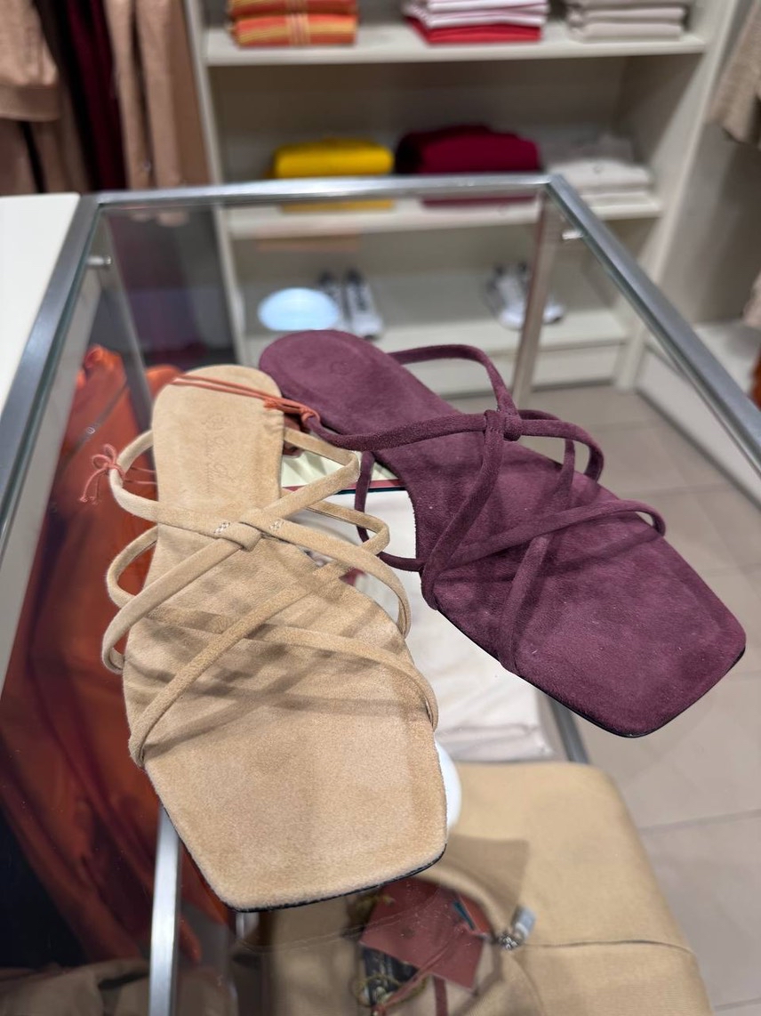 LORO PIANA Slides front view - Women's luxury Shoes
