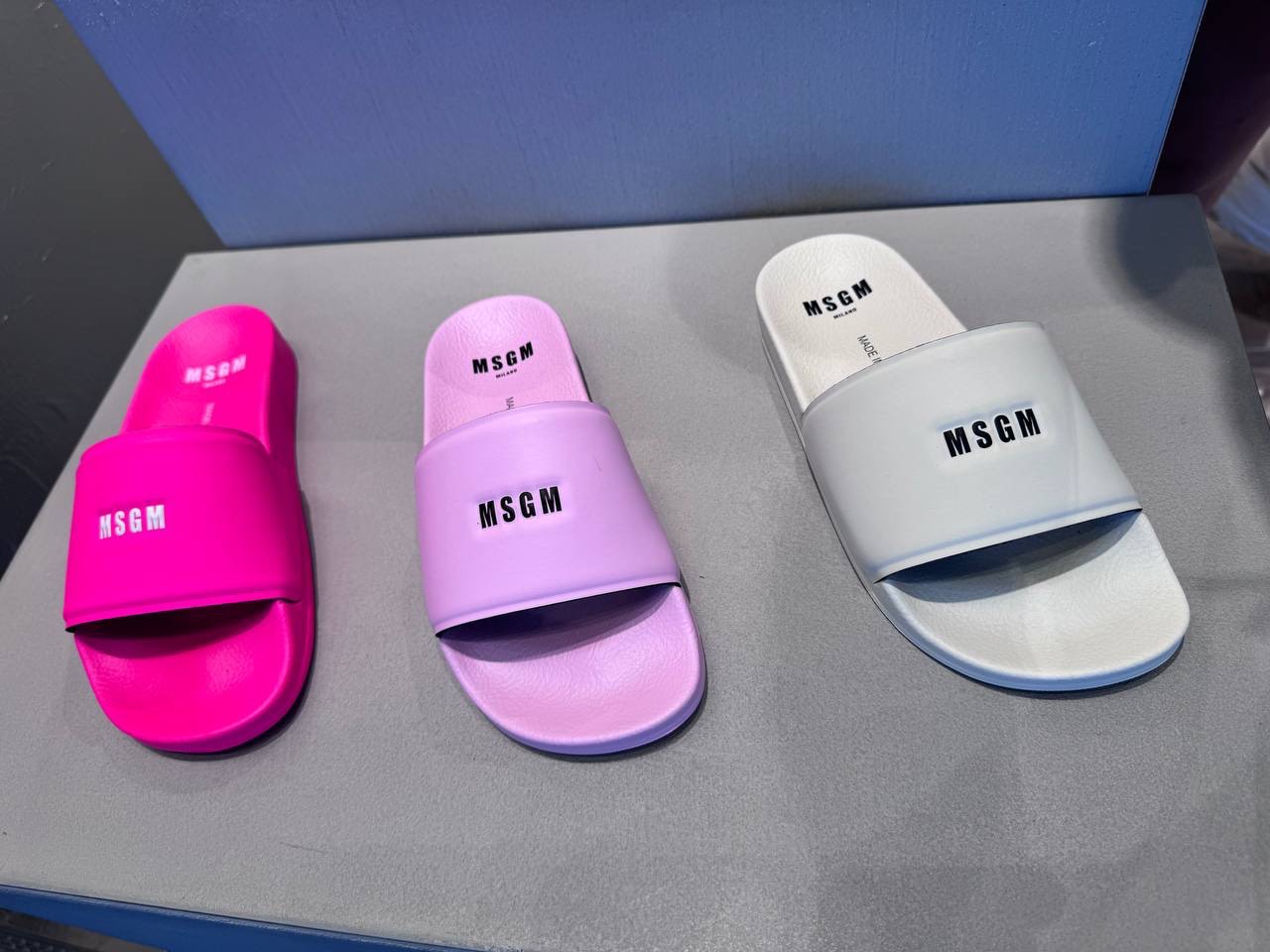 MSGM Slides side view - Women's luxury Shoes