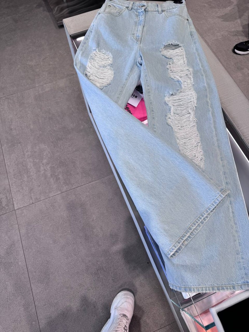 MSGM Denim side view - Women's luxury Clothes