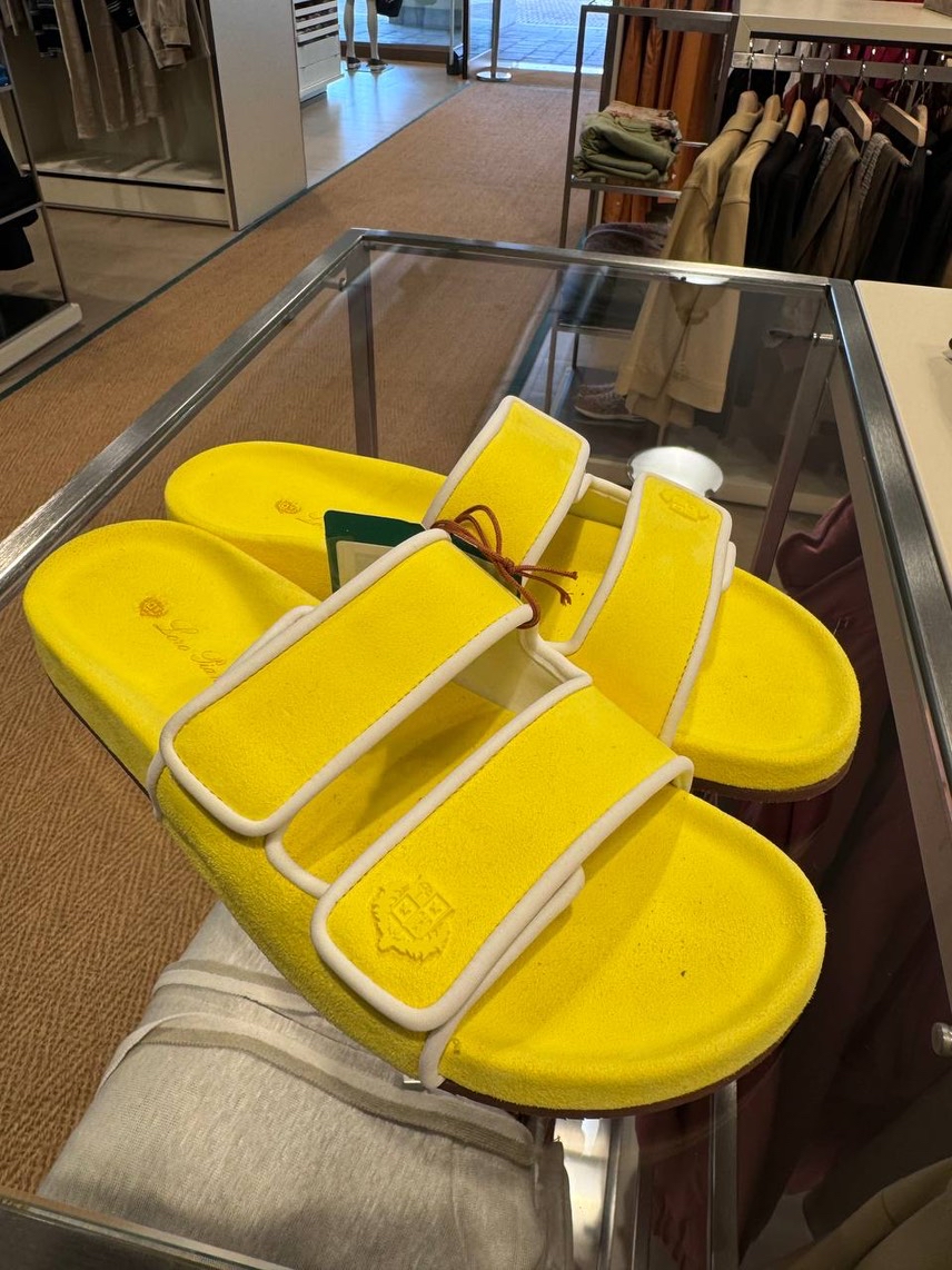 LORO PIANA Slides front view - Women's luxury Shoes