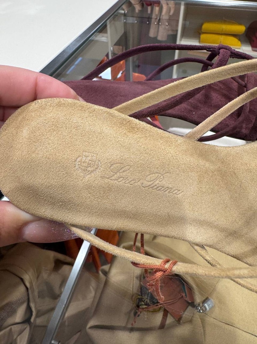 LORO PIANA Slides side view - Women's luxury Shoes