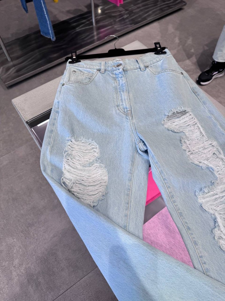 MSGM Denim side view - Women's luxury Clothes