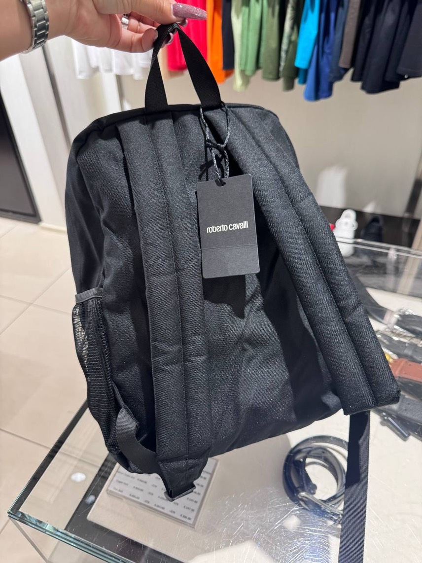 ROBERTO CAVALLI Backpack side view - Men's luxury Bags