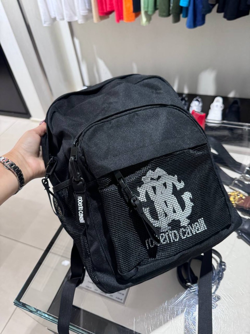 ROBERTO CAVALLI Backpack front view - Men's luxury Bags