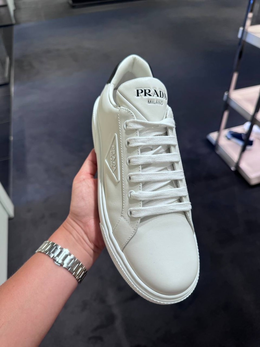 PRADA Sneakers side view - Women's luxury Shoes