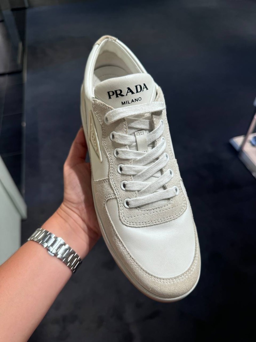 PRADA Sneakers side view - Women's luxury Shoes