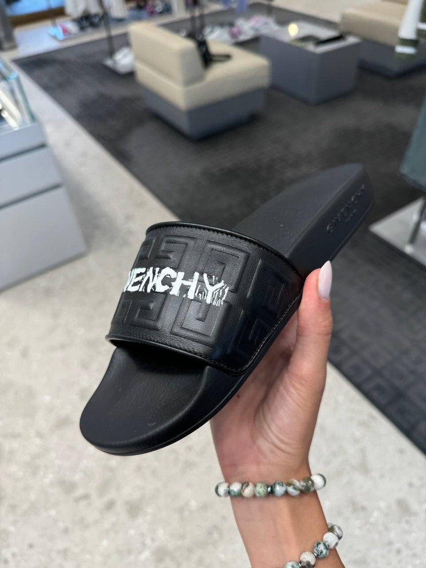 GIVENCHY Slides front view - Men's luxury Shoes