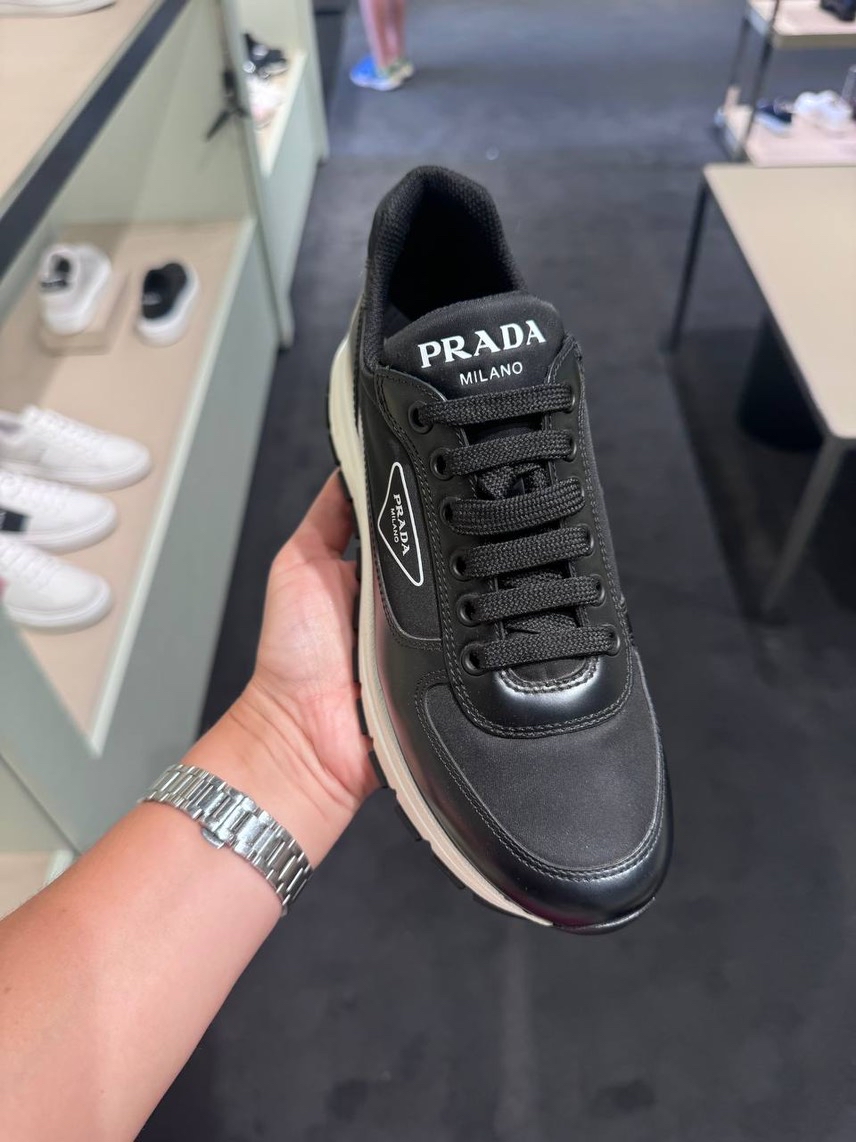 PRADA Sneakers side view - Women's luxury Shoes