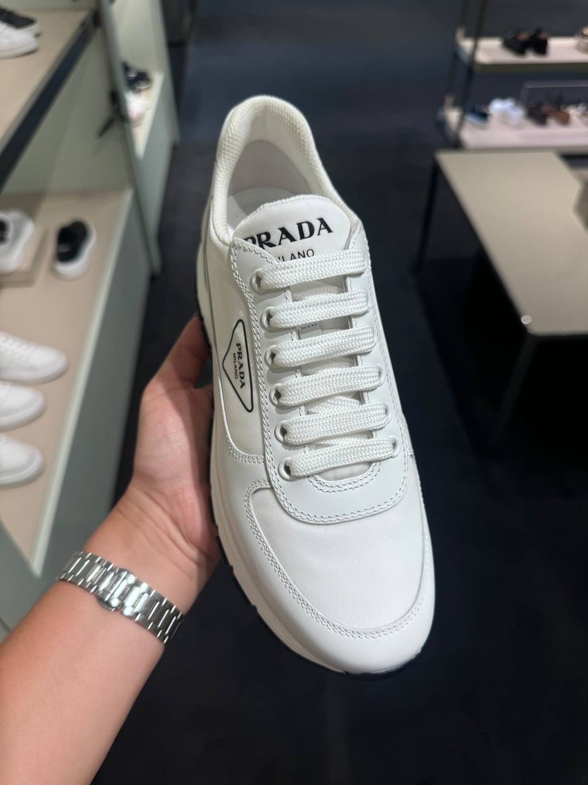 PRADA Sneakers side view - Women's luxury Shoes