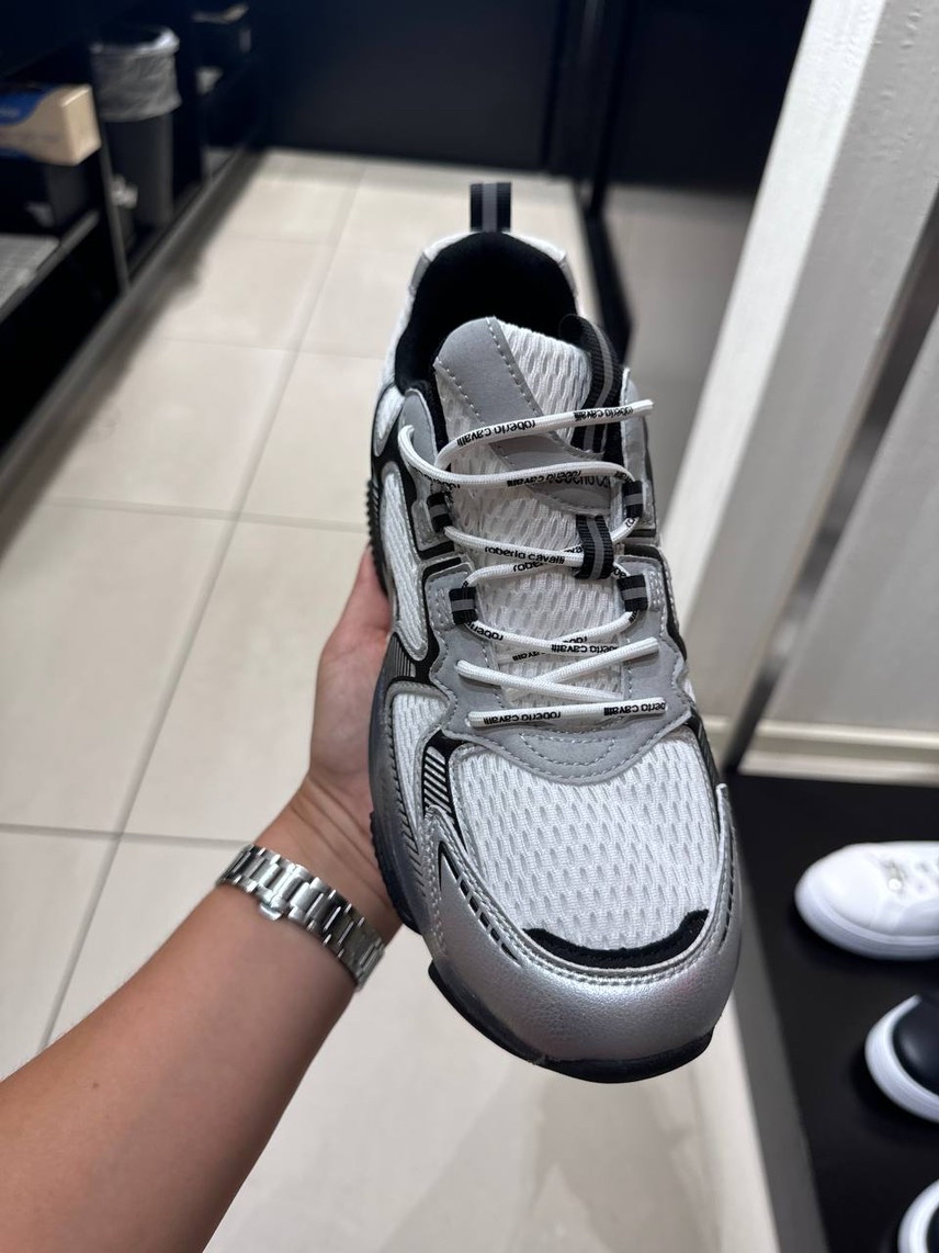 ROBERTO CAVALLI Sneakers side view - Men's luxury Shoes