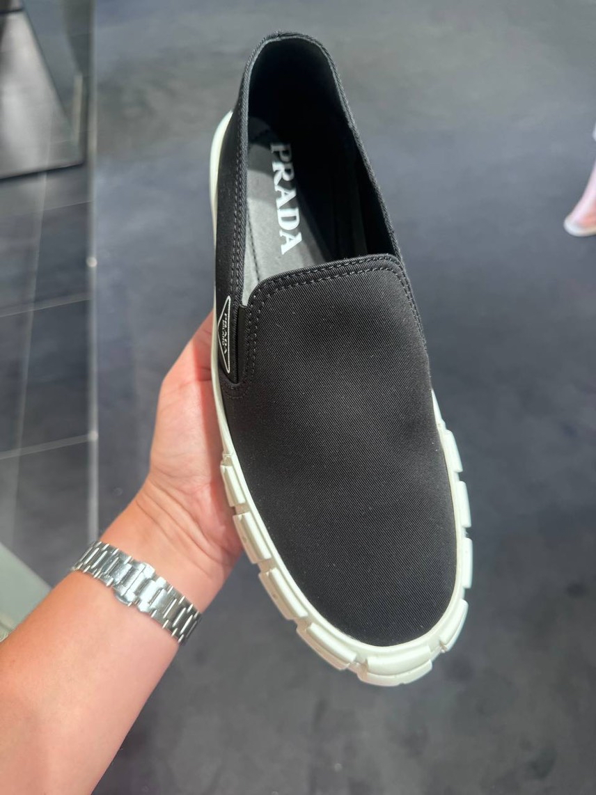 PRADA Moccasins side view - Women's luxury Shoes