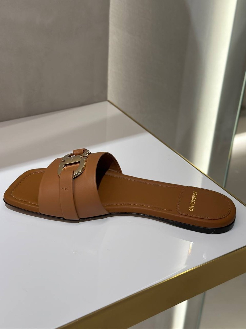 SALVATORE FERRAGAMO Slides side view - Women's luxury Shoes