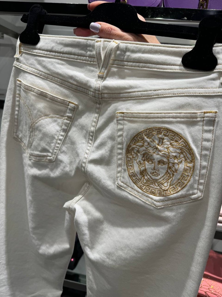 VERSACE Denim side view - Women's luxury Clothes