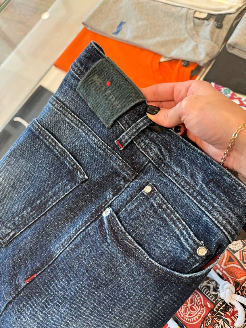 KITON Denim side view - Men's luxury Clothes