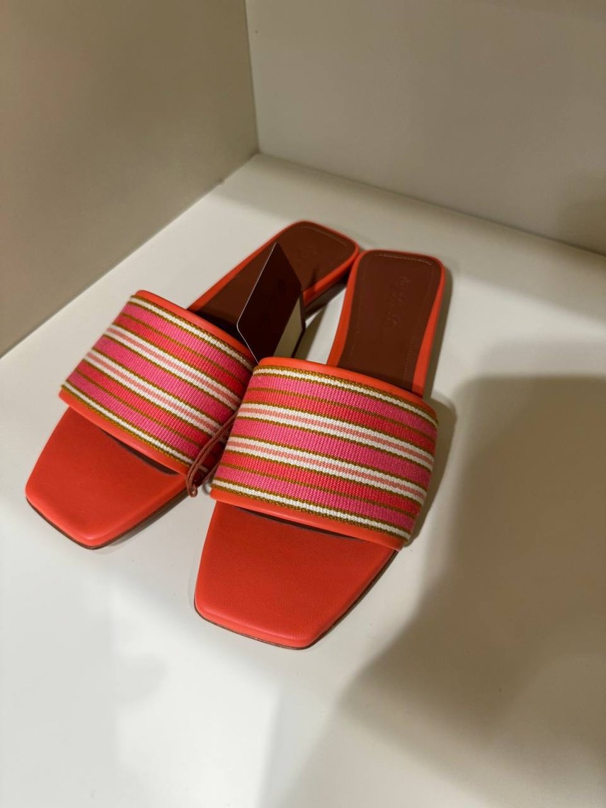 LORO PIANA Slides side view - Women's luxury Shoes
