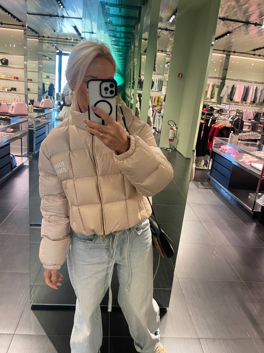 MIU MIU Down jacket front view - Women's luxury Clothes