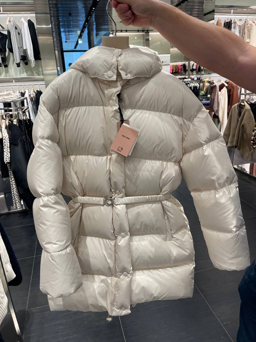 MIU MIU Down jacket front view - Women's luxury Clothes