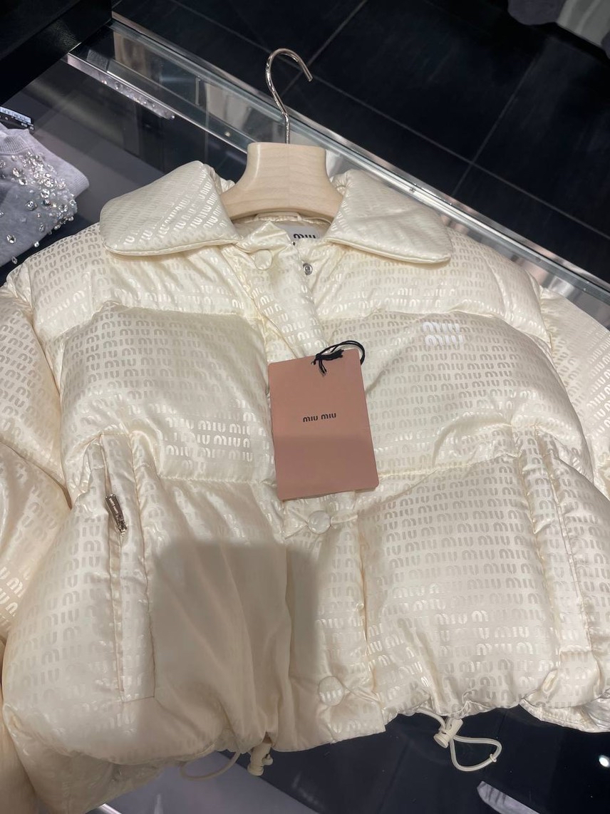 MIU MIU Down jacket side view - Women's luxury Clothes