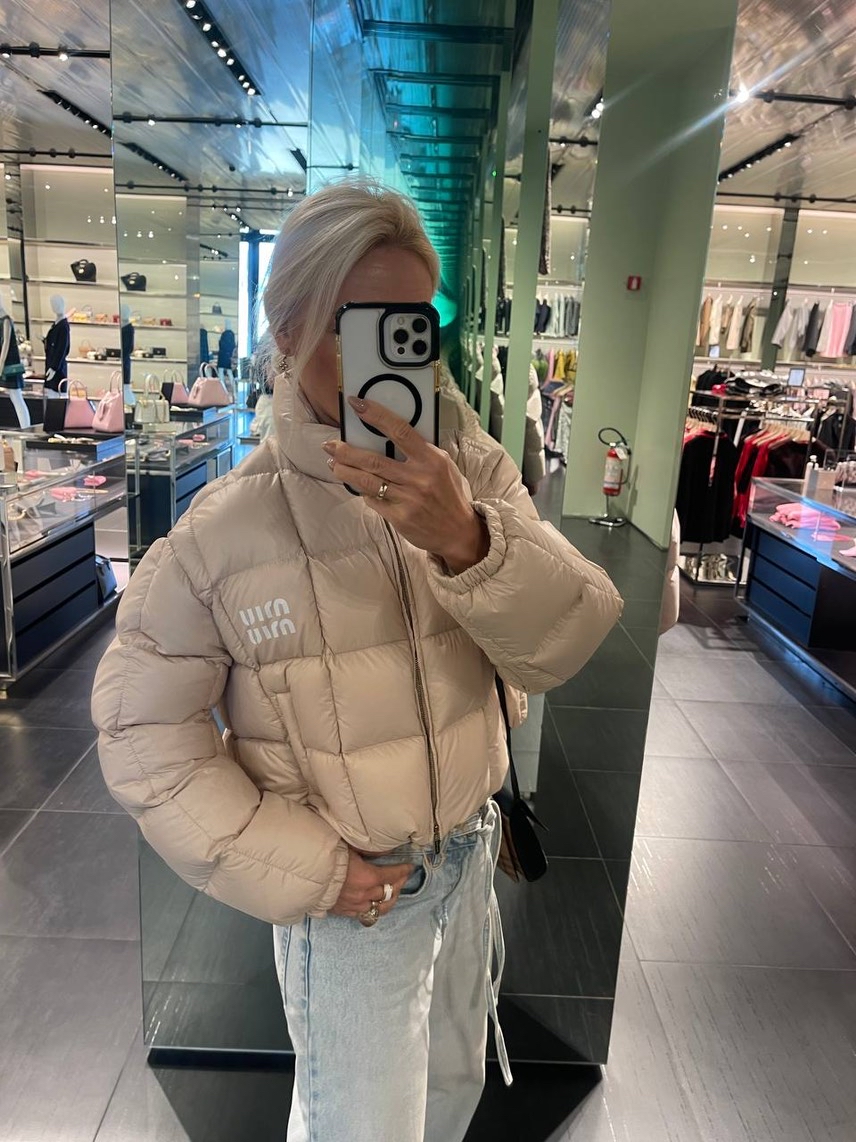 MIU MIU Down jacket side view - Women's luxury Clothes