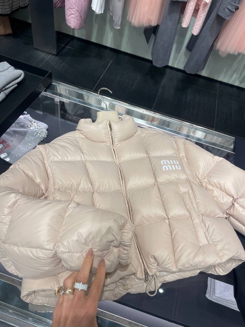 MIU MIU Down jacket side view - Women's luxury Clothes