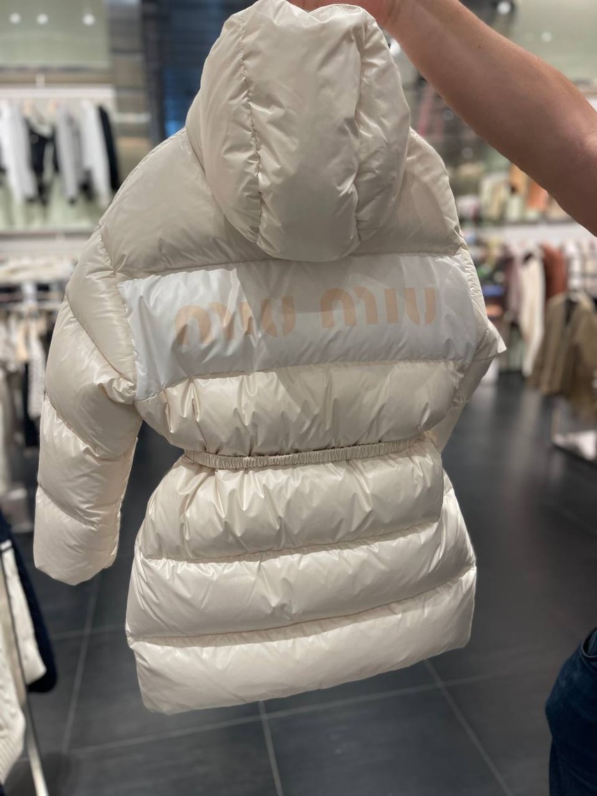 MIU MIU Down jacket side view - Women's luxury Clothes