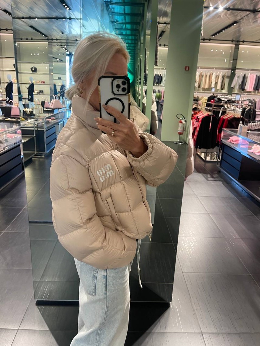 MIU MIU Down jacket side view - Women's luxury Clothes