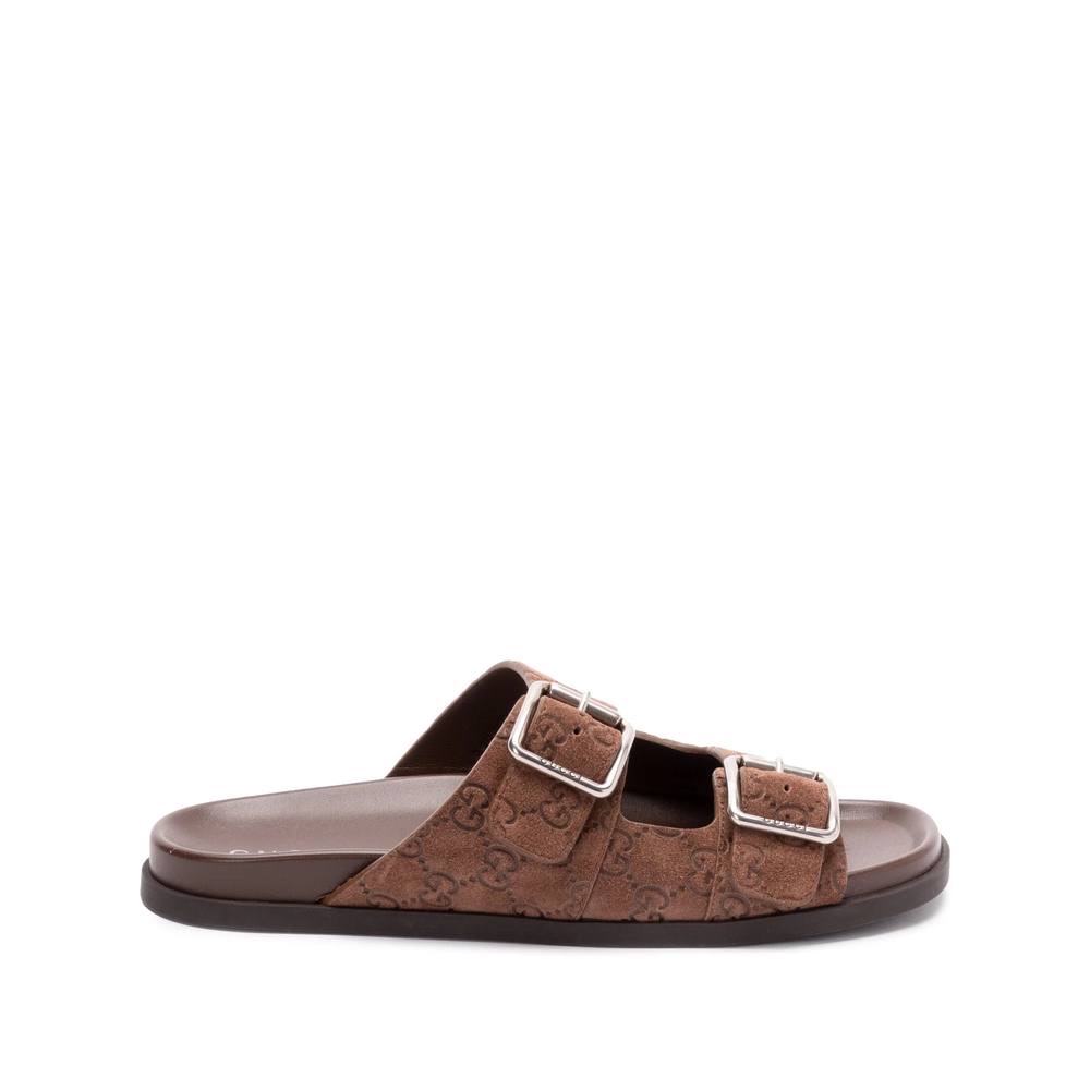 GUCCI Slides front view - Men's luxury Shoes