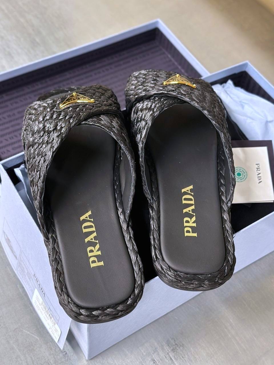 PRADA Slides side view - Women's luxury Shoes