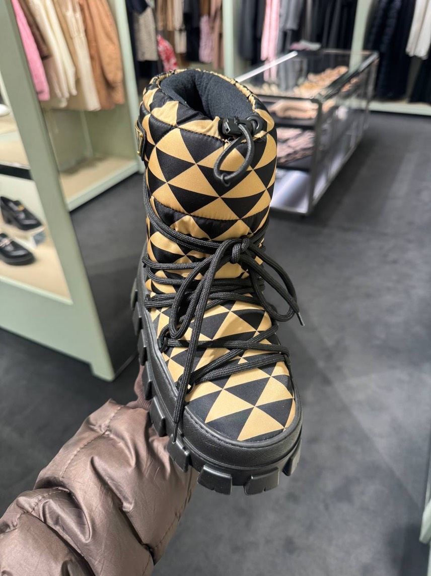 PRADA Boots side view - Women's luxury Shoes