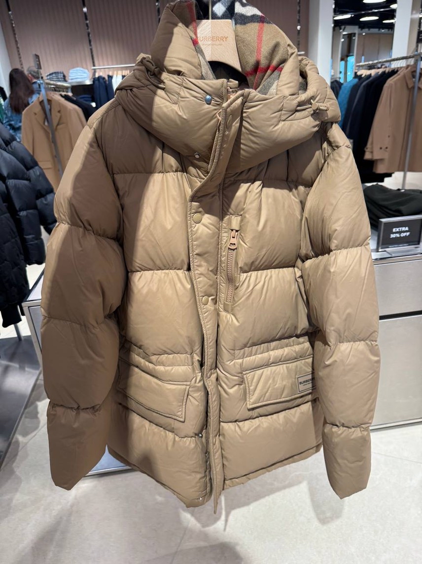 BURBERRY Down jacket front view - Men's luxury Clothes