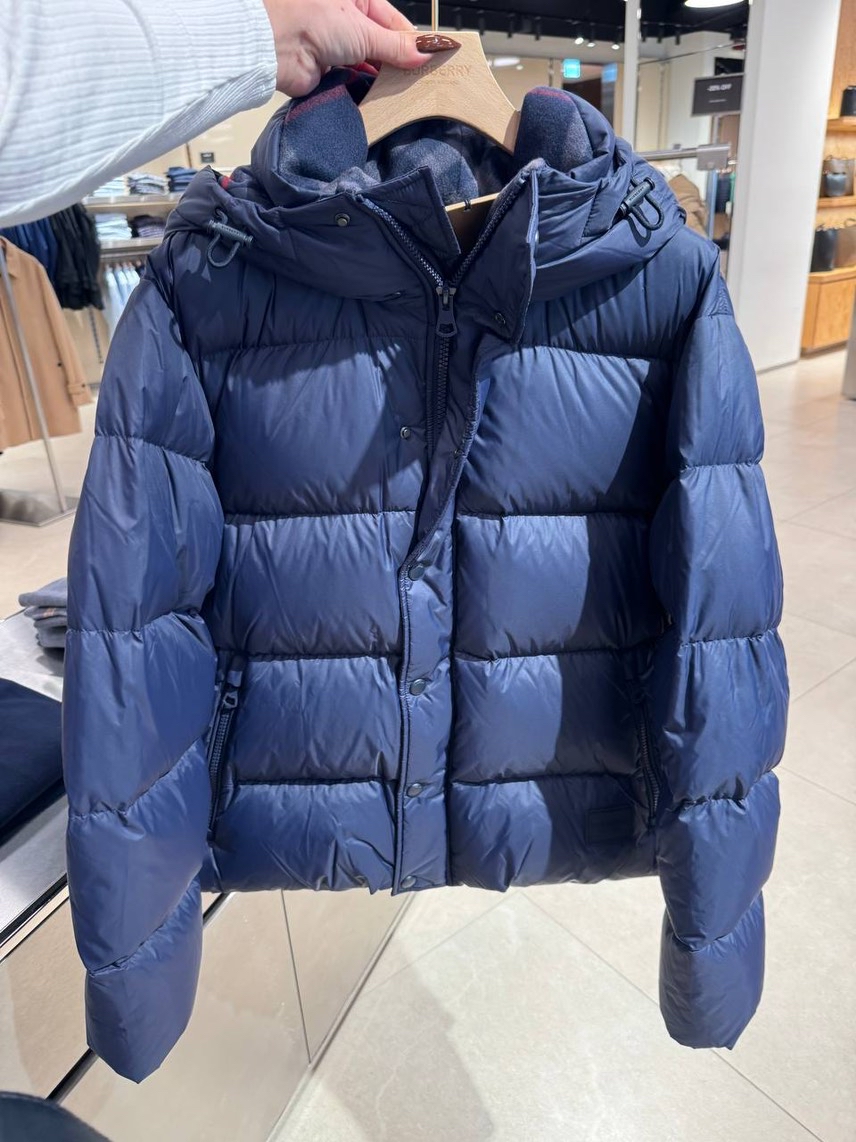 BURBERRY Down jacket front view - Men's luxury Clothes