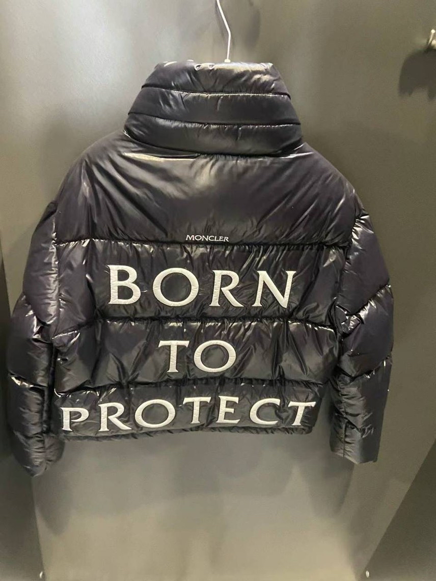 MONCLER Down jacket side view - Women's luxury Clothes