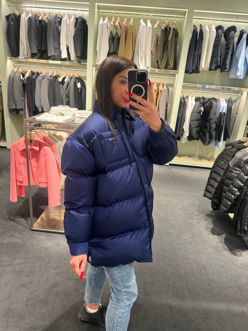 PRADA Down jacket side view - Women's luxury Clothes