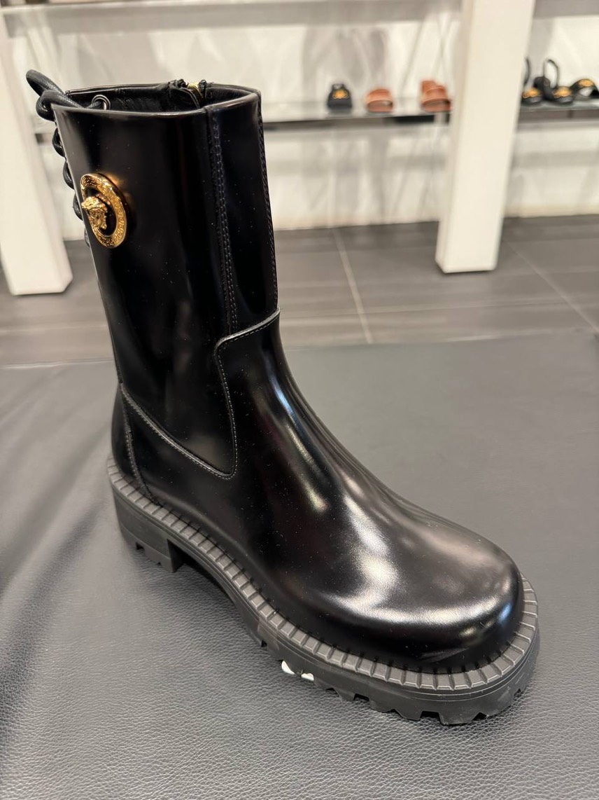 VERSACE Boots side view - Women's luxury Shoes