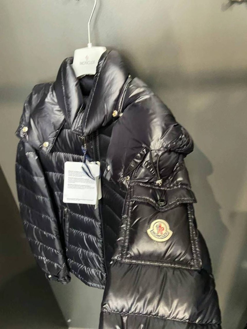 MONCLER Down jacket side view - Women's luxury Clothes