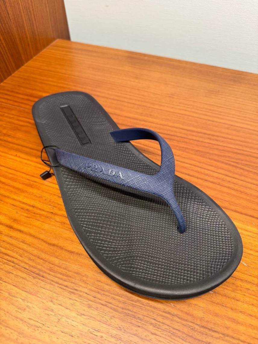 PRADA Slides side view - Men's luxury Shoes